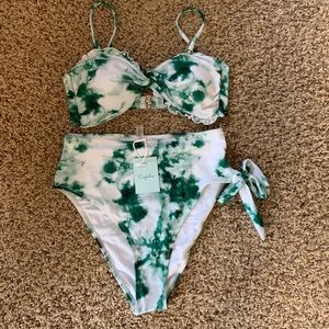 Cupshe tie dye bikini